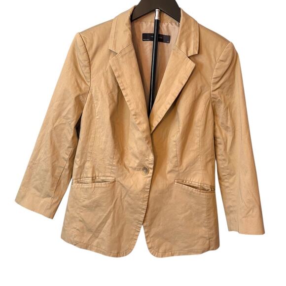 The Limited Blazer - 3/4 Sleeve w/ Pockets - Tan - Size Large - Like New - Picture 1 of 11